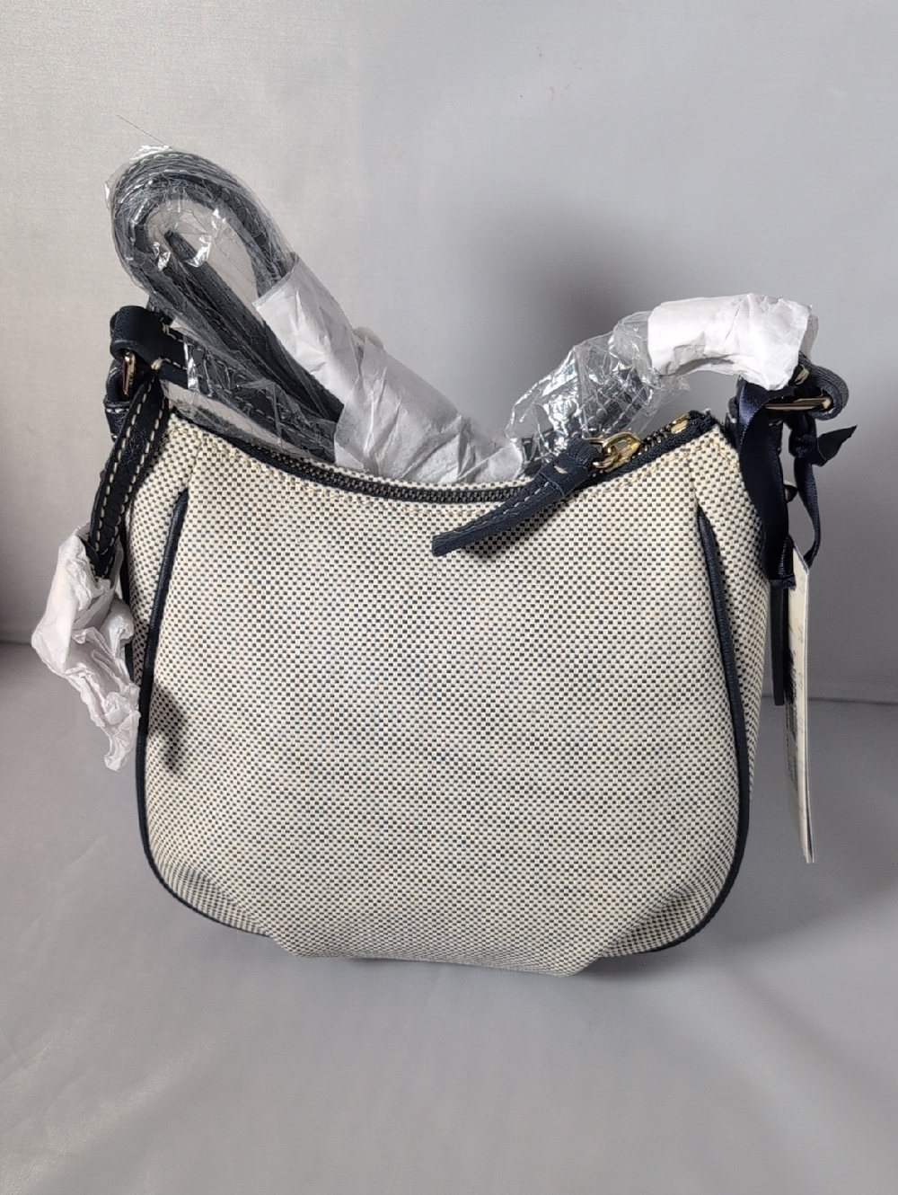 Dooney & Bourke Mini Margot Canvas Bag in Navy NWT - Picture 11 of 15